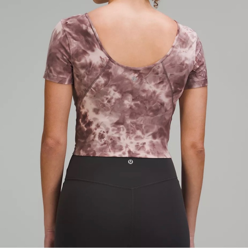 Lululemon Align T-Shirt NWT Size 12 (Large). Diamond Dye Mink Bery Lunar Rock - Picture 2 of 8